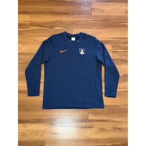 Nike Illinois Fighting Illini Thermal Waffle Shirt Navy Blue Men's Size Large